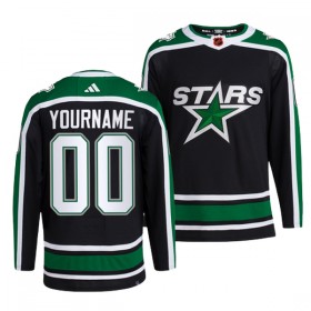 Dallas Stars Hockeydrakt Custom 2022-23 Svart Reverse Retro 2.0 Adidas Authentic - Herre